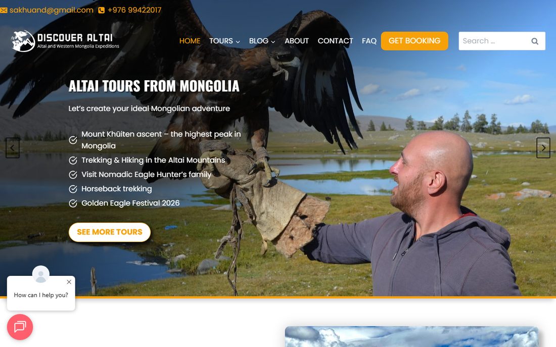 Discover Altai — вэбсайт