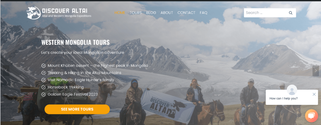 discover altai webpage