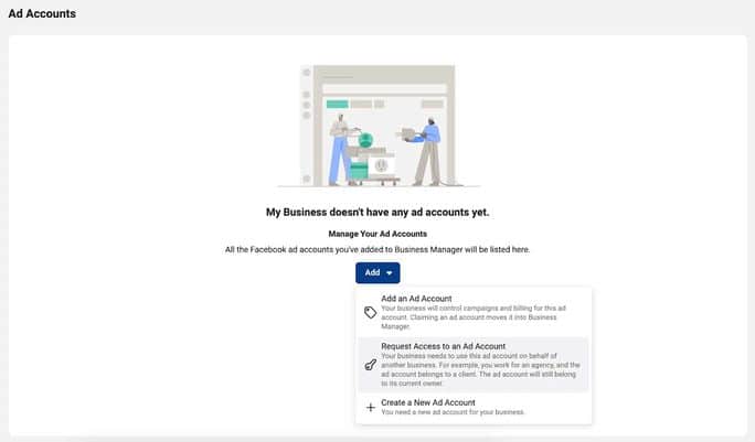 manage account page